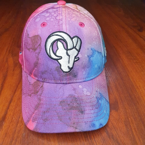 New Era  youth NFL Los Angeles Rams Crucial Catch Hat Cap rainbow tie dye - Picture 1 of 5